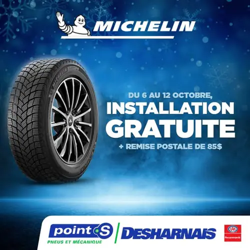 Image promotion Desharnais Pneus et Mécanique - Point S - NAPA Autopro