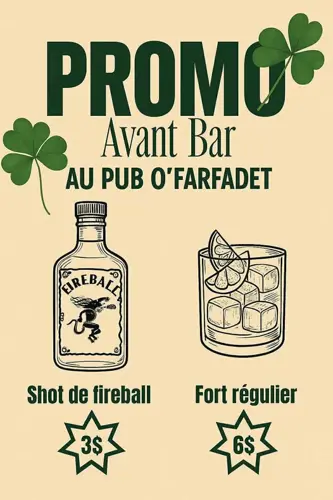 Image promotion Pub O'Farfadet - Resto Pub