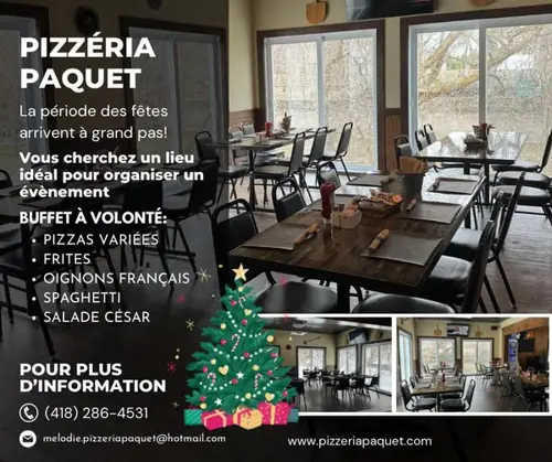 Image promotion Pizzéria Paquet Donnacona