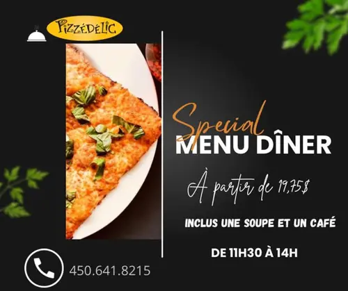 Image promotion Pizzédélic Boucherville