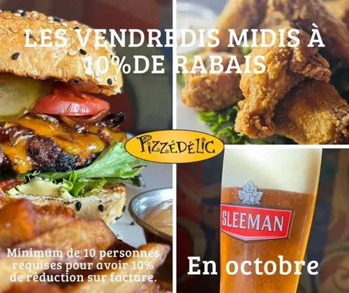 Image promotion Pizzédélic Boucherville