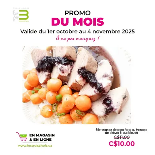 Image promotion Les trois Chefs Lévis Centre-ville