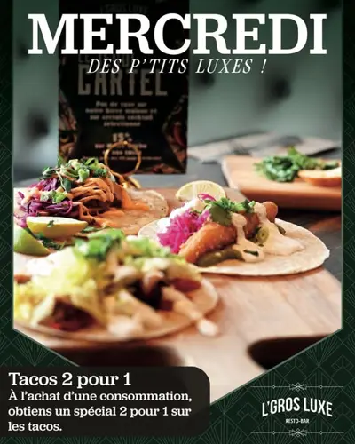 Image promotion L'Gros Luxe Québec